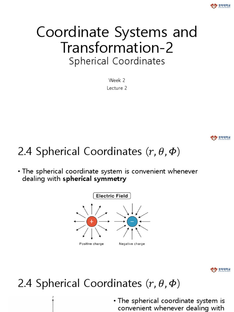 Electromagnetics Chapter2 2 Coordinate Systems 2 Pdf Geometry