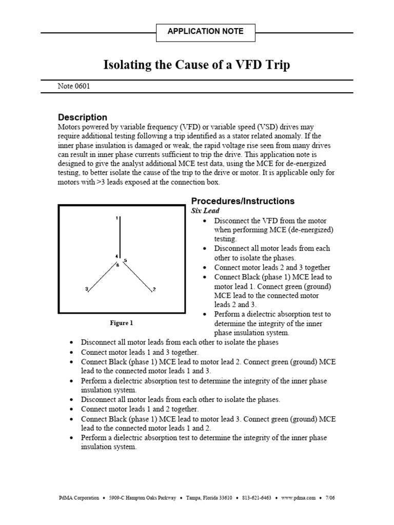 0601-Isolating The Cause of A VFD Trip | PDF