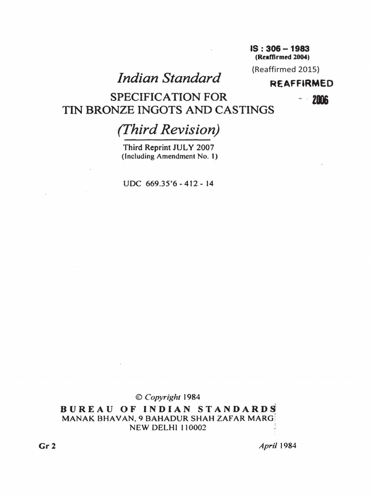 Is 306 | PDF