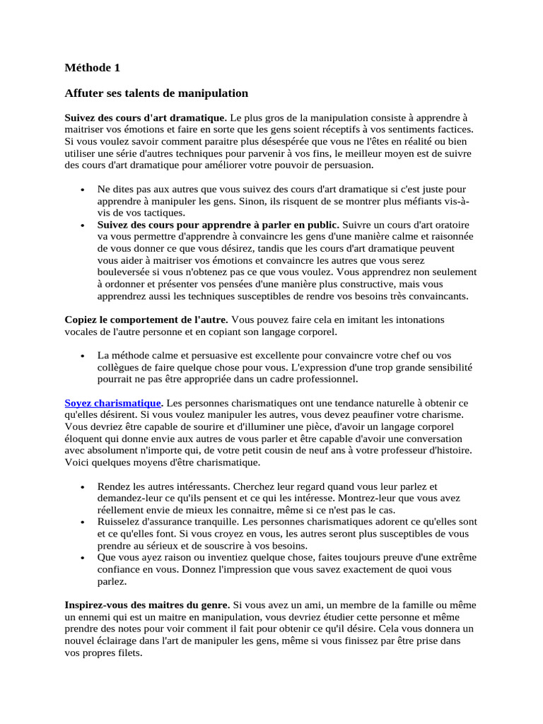 Manipulation | PDF
