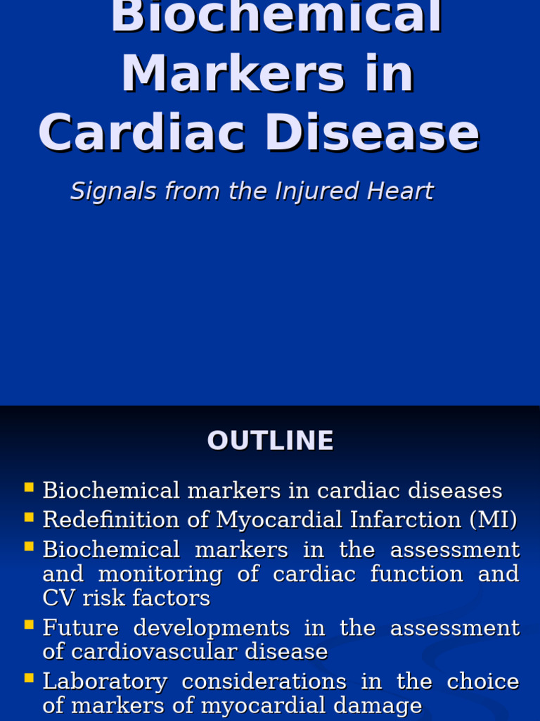 06 - Biochemical Markers in Cardiac Disease | PDF