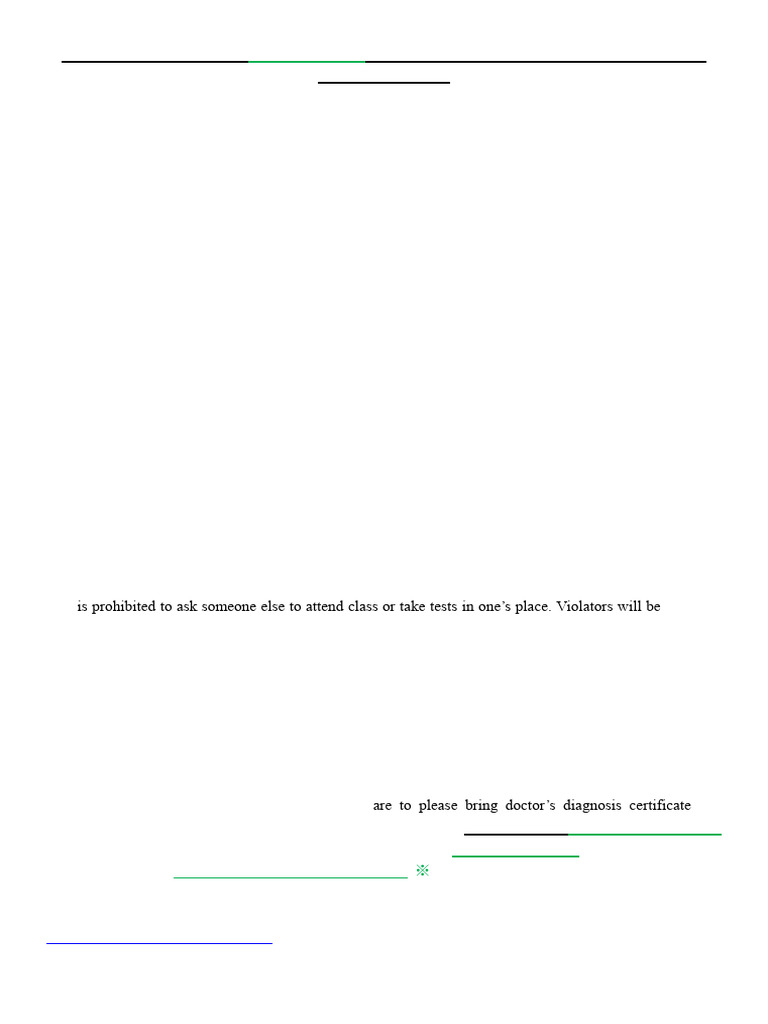 Physical Education Class Rules | PDF
