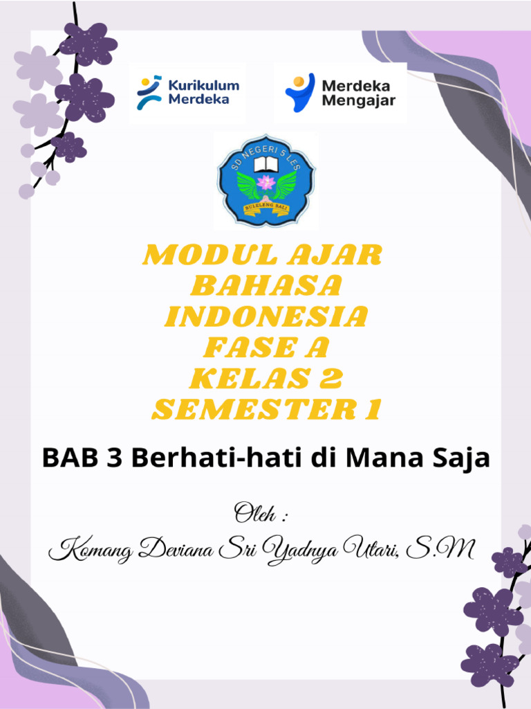 Modul Ajar Kelas 2 Bab 3 Pdf