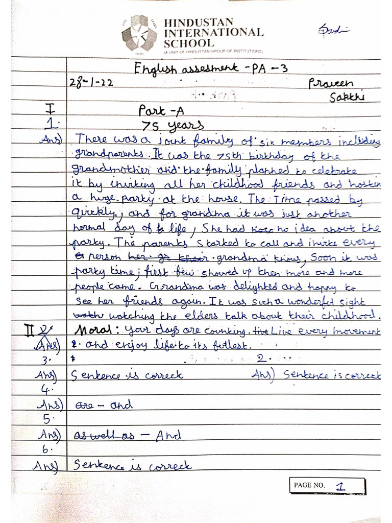 English - PA - 3 - Praveen Sakthi | PDF