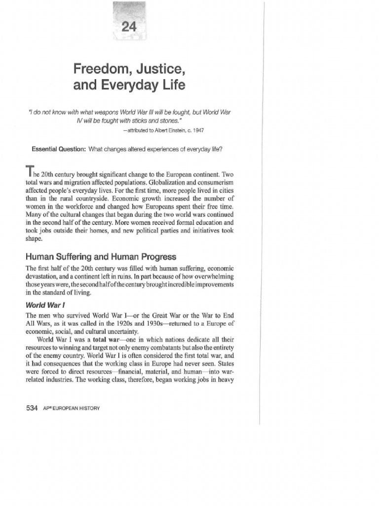 Chapter 24 - Freedom Justice and Everyday Life | PDF