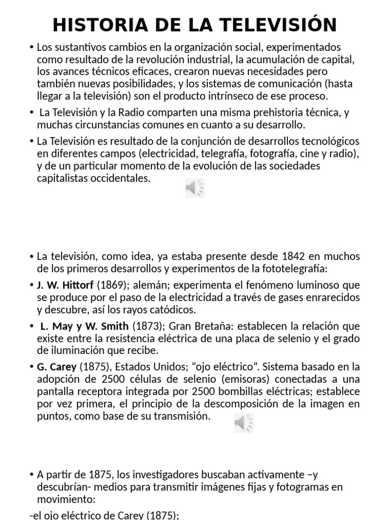 Historia de La Televisión | PDF
