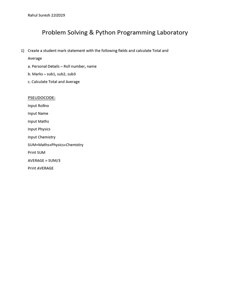 Pseudocode and Flowgorithm | PDF