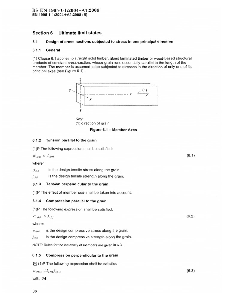 Compression Perpendicular To The Grain | PDF