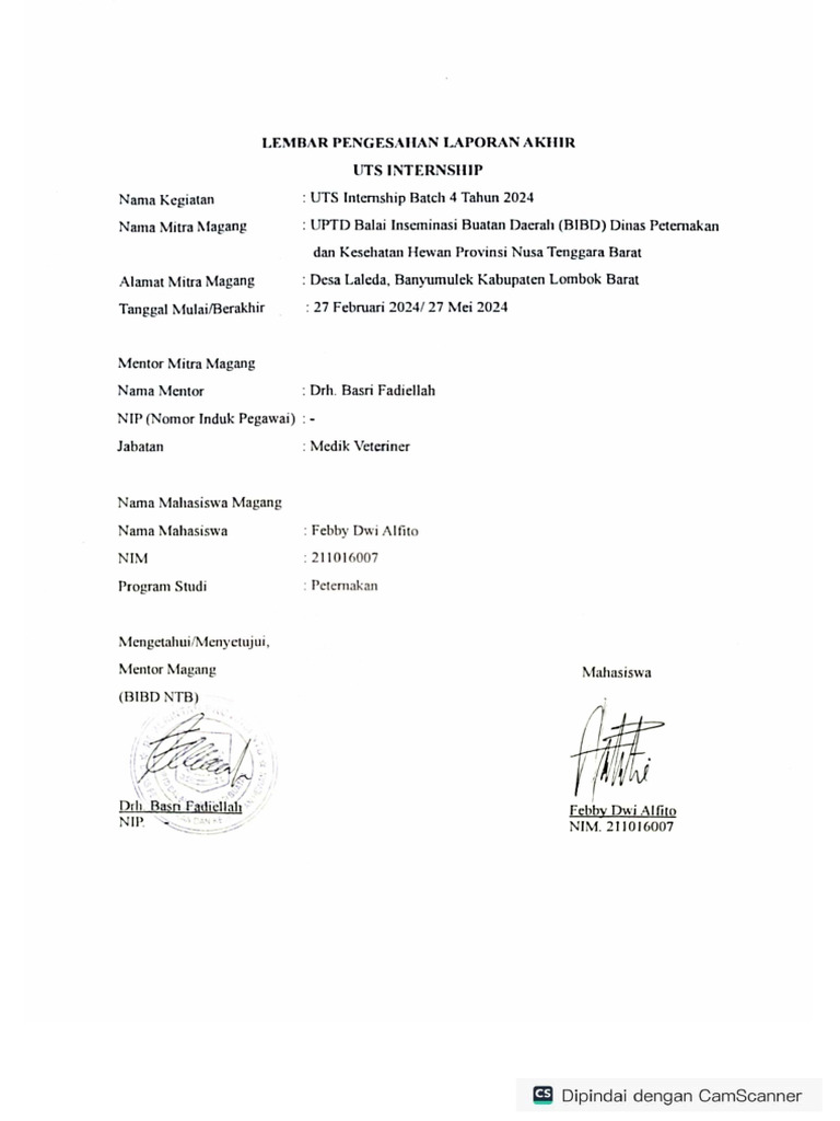 Lembar Pengesahan | PDF