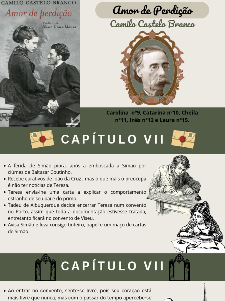 Amor de Perdição Cap VII, VIII, IX e X | PDF