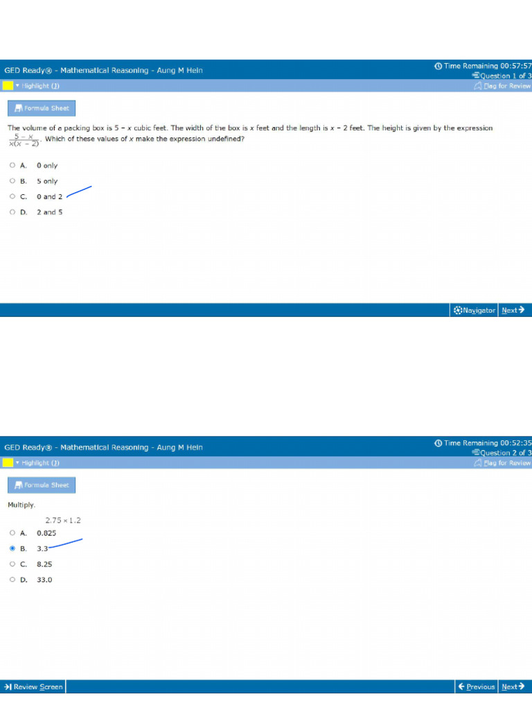 Maths ready test 4 pdf