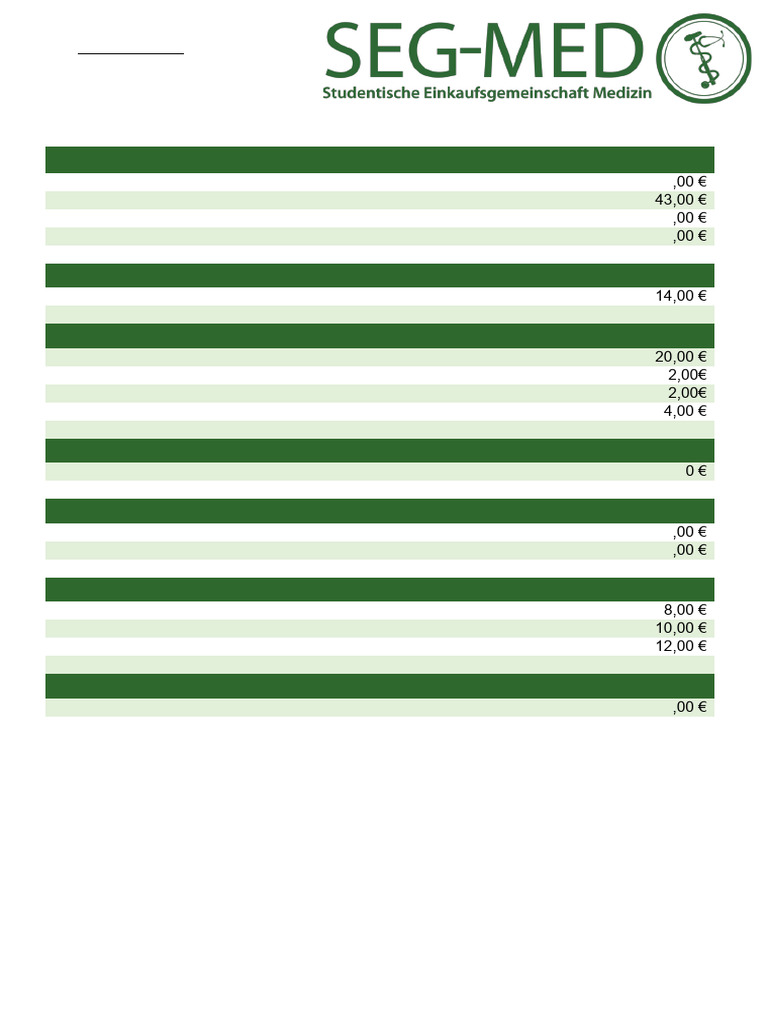 Preisliste WiSe 24-25 | PDF