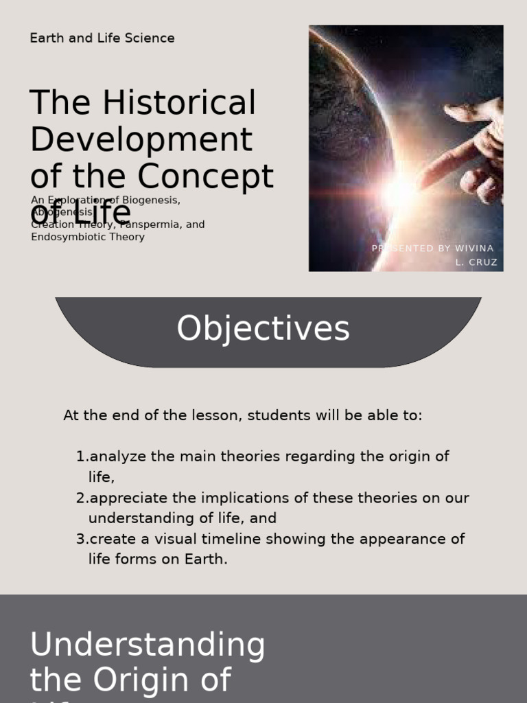 11-4stem The Historical Development of The Concept of Life | PDF