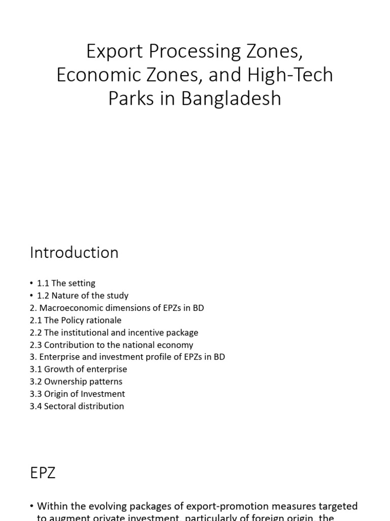 Bangladesh's First Export Processing Zone | PDF | Exports | Business