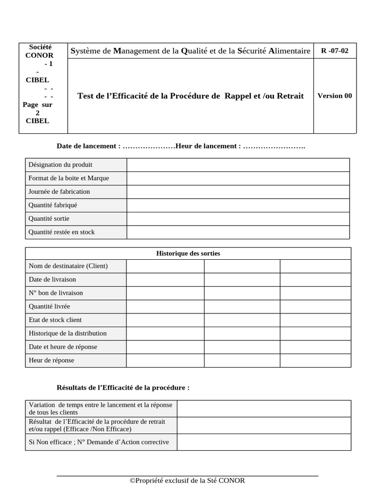 Test Du Rappel Et Ou Retrait | PDF