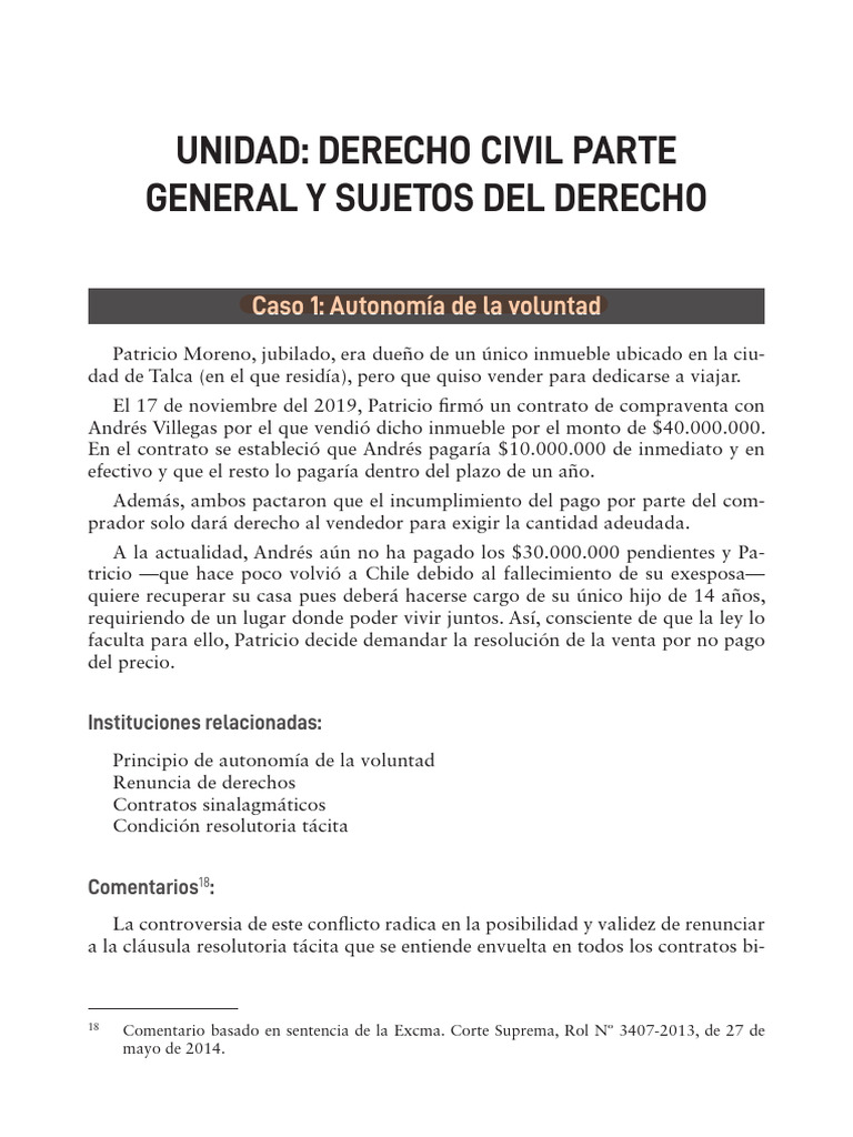 Autonomía y Abuso del Derecho Civil | PDF | Ley común | Justicia