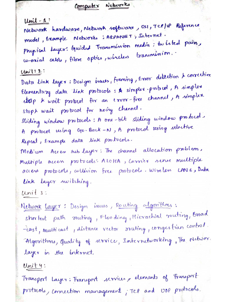 CN Unit 1 Notes | PDF