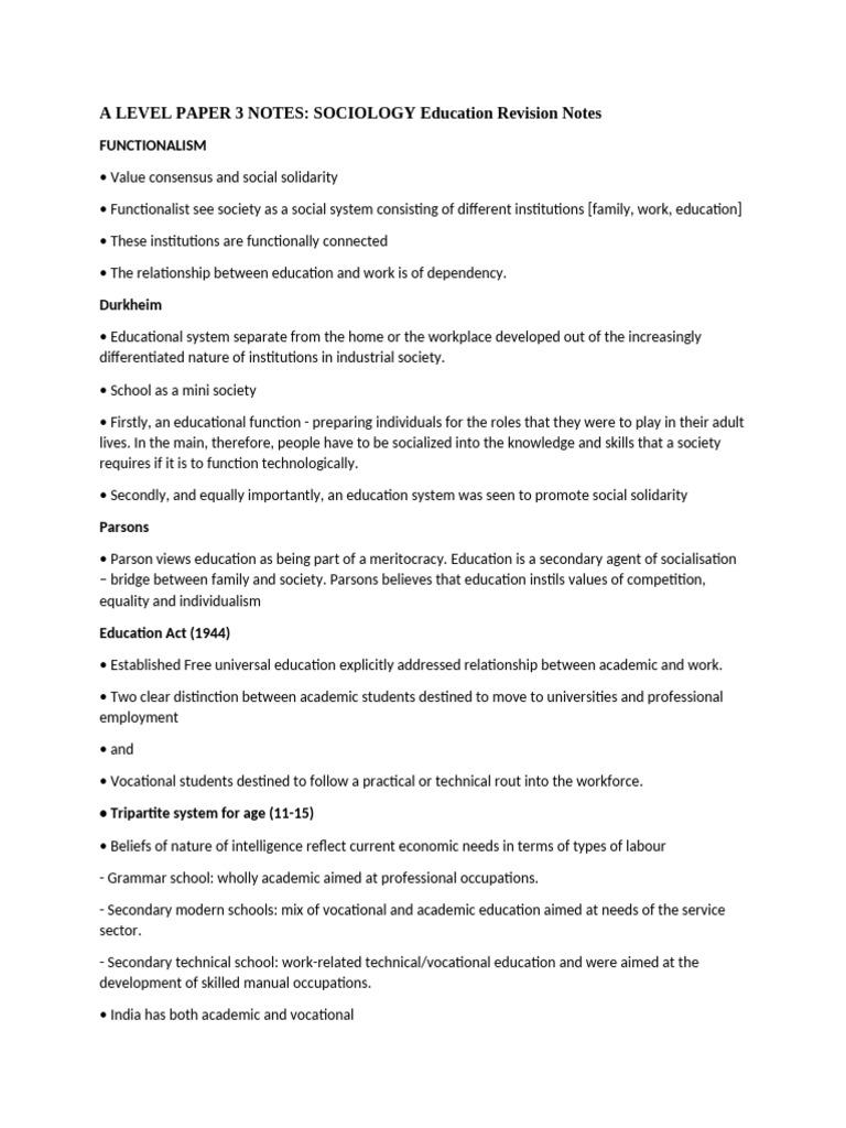 A Level Paper 3 Notes | PDF