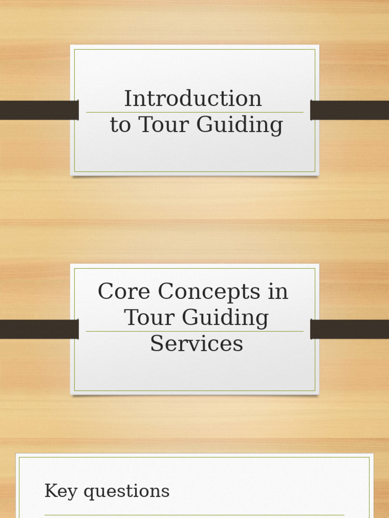 Core Concepts in Tour Guiding | PDF
