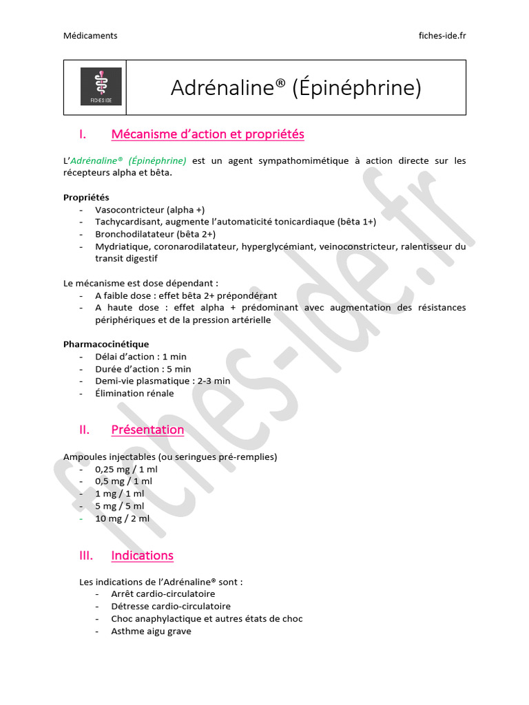 Adrenaline | PDF