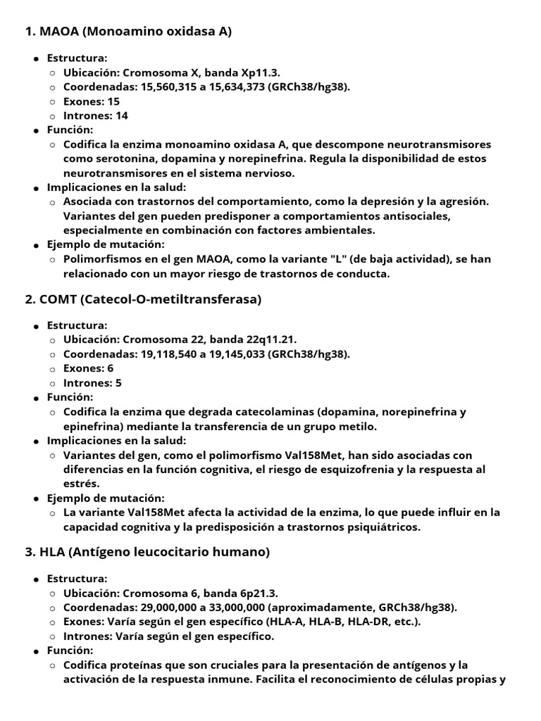 Genes y su impacto en la salud humana | PDF | P53 | Relaciones ...