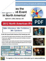 2012 North American IPv6 Summit Event Flyer