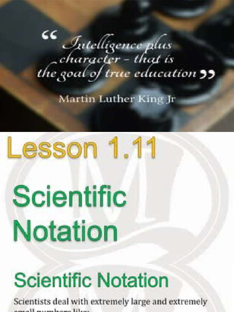 Scientific Notations | PDF