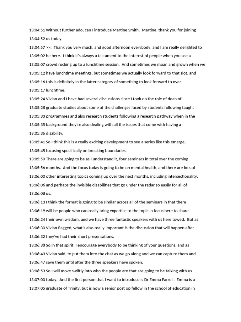 Breaking Boundaries: Mental Health Focus | PDF | Psychological ...