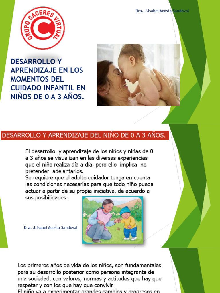 Cuidado Infantil y Desarrollo Temprano | PDF | Teoría de apego ...