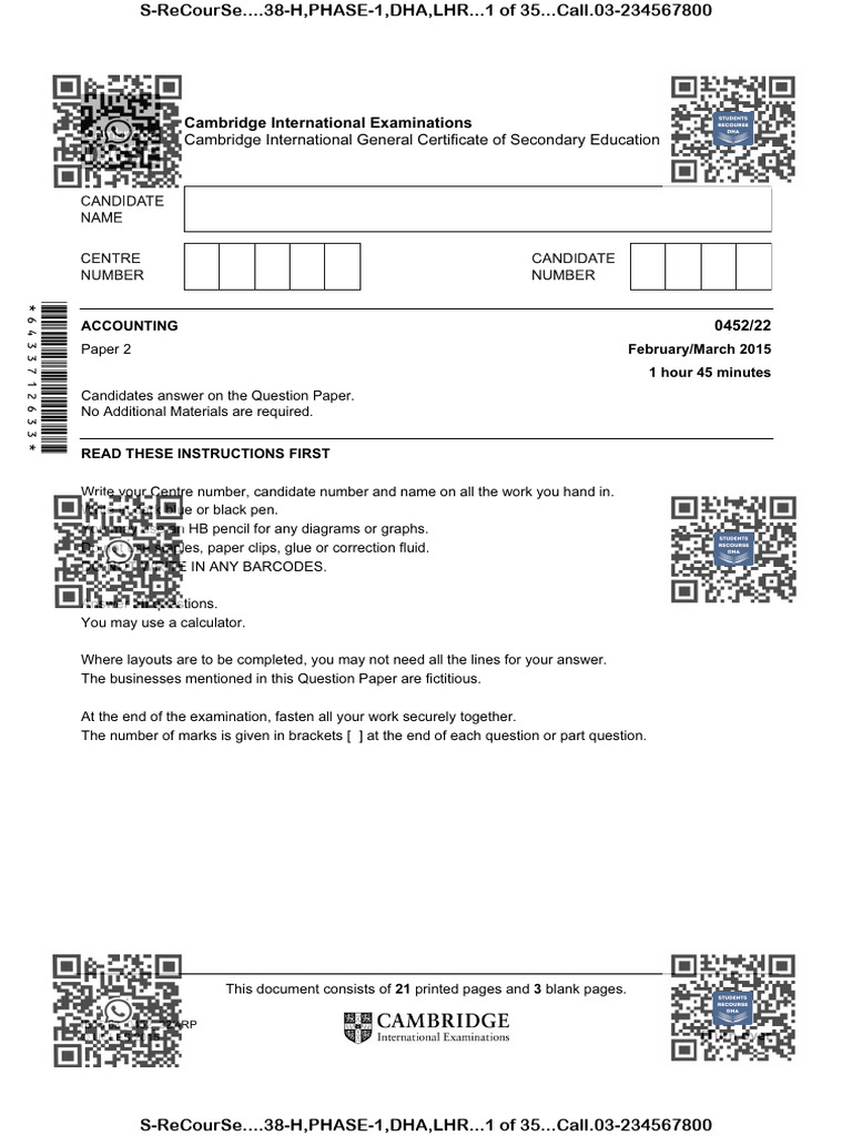 Igcse accounting paper 2 marking scheme february march 2015 pdf