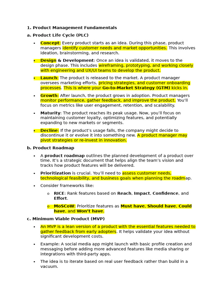 Product Management | PDF