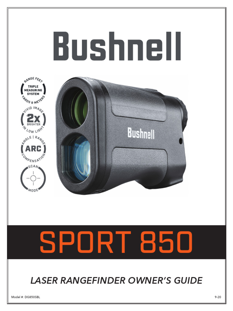 Bushnell Sports 850 - Manual | PDF