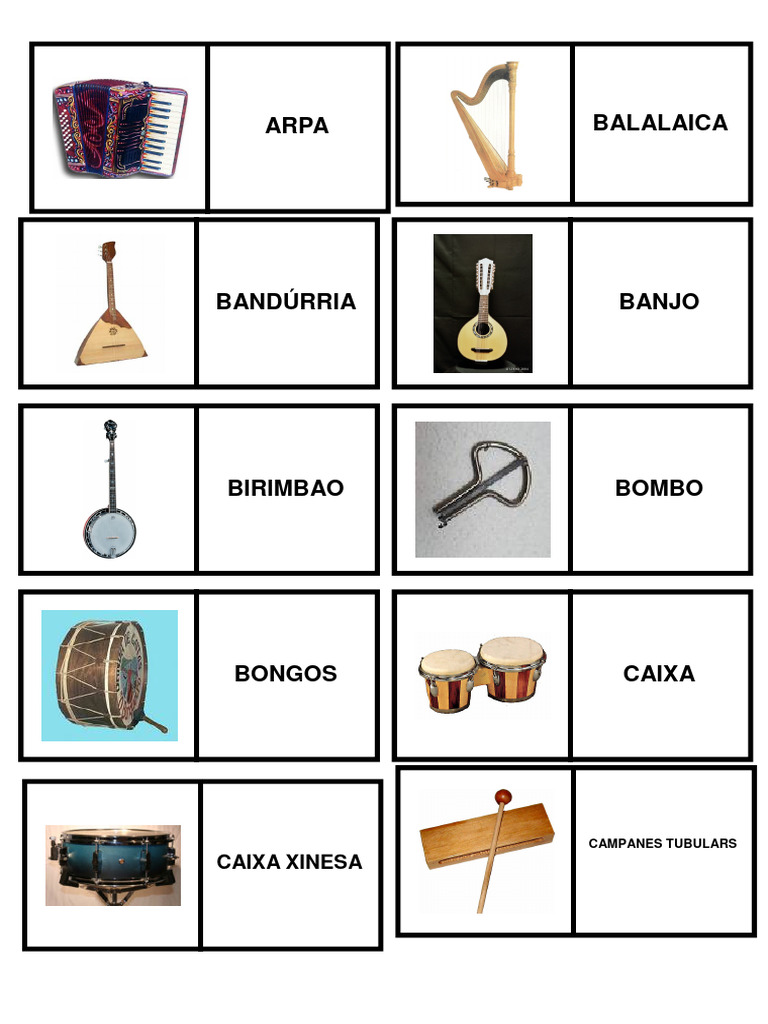 Lista de Instrumentos Musicales | PDF | Poesía