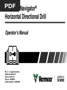 Vermeer 10x15 Series III Operators Manual