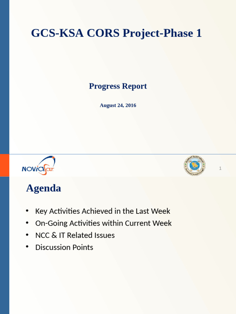 KSA CORS Project Phase 1 Progress Report | PDF | Computing | Computer ...