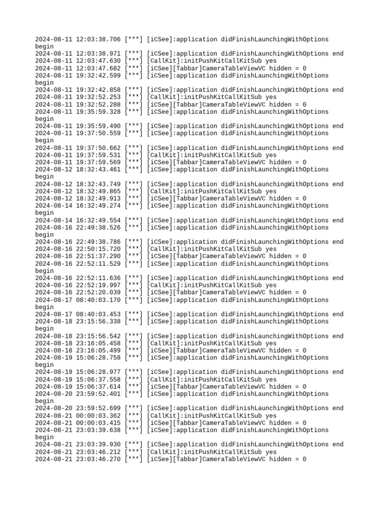 App Debug Log | PDF