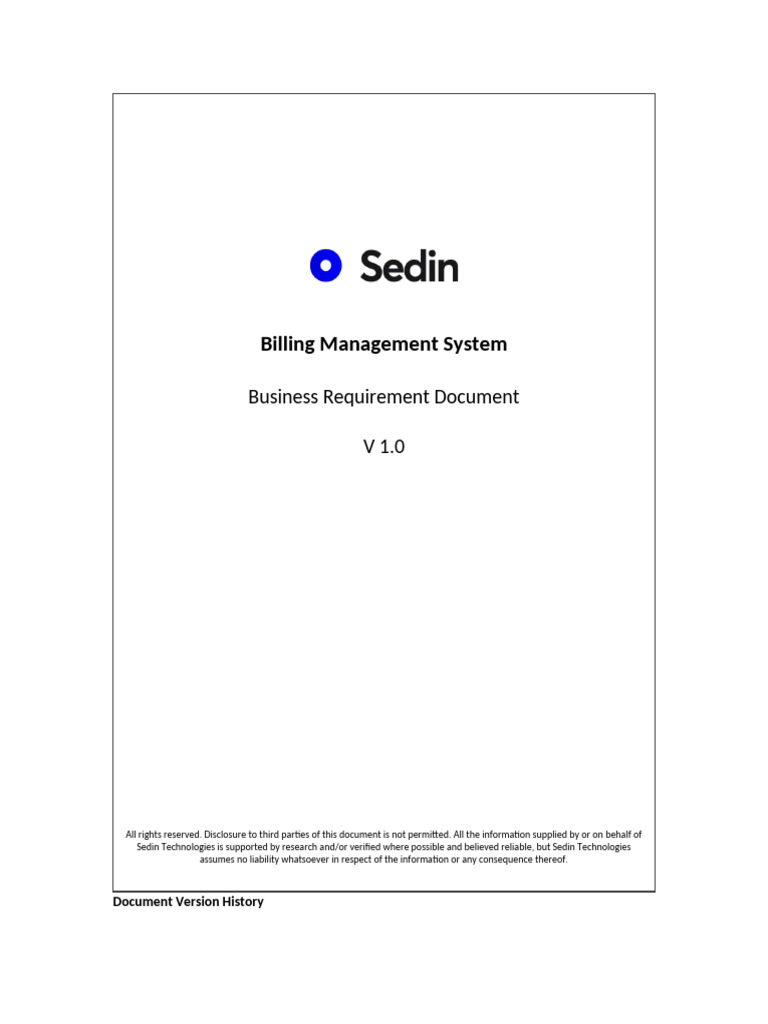 Billing management system proposal v1 0 pdf
