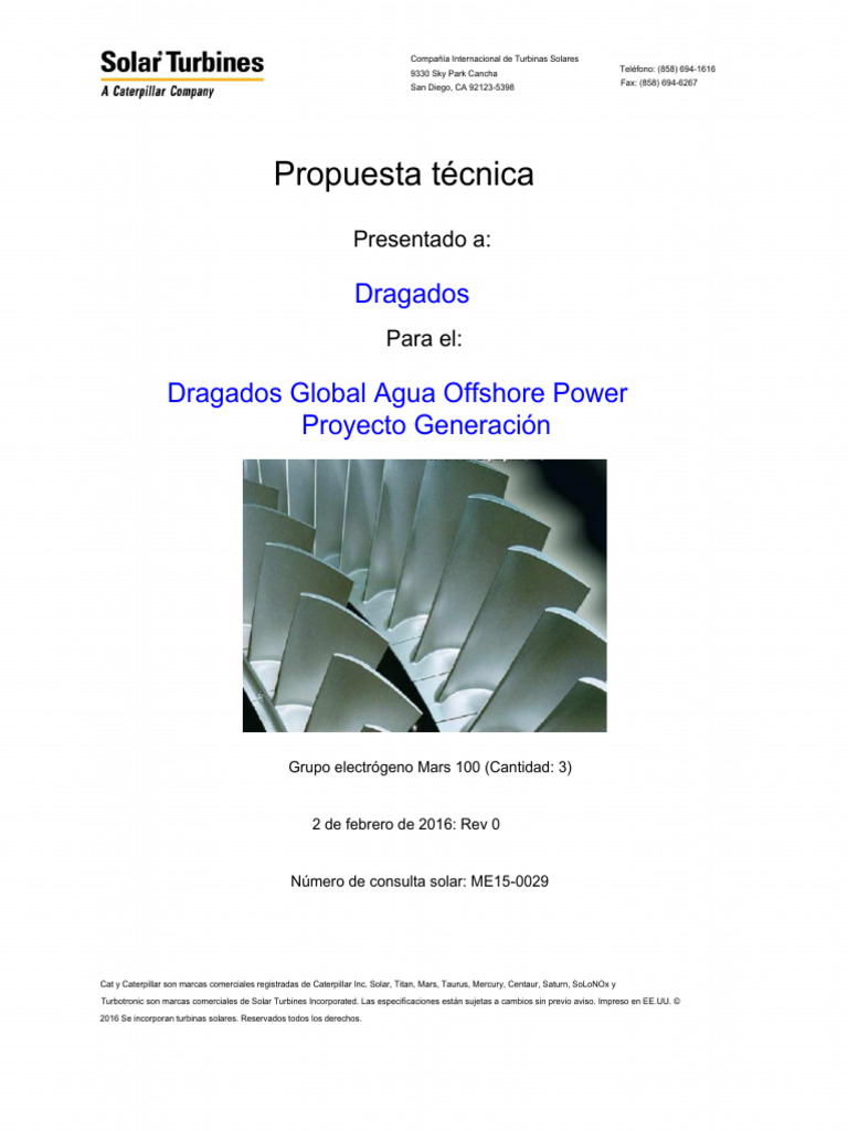 Solar Mars 100 Power Generation PDF | PDF