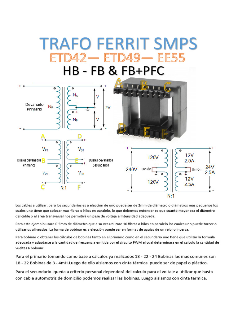 Smps Ferrit HB FB FB+PFC | PDF
