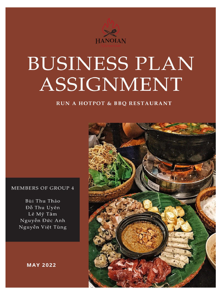 Business Plan Final Assignment | PDF | Restaurants | Business