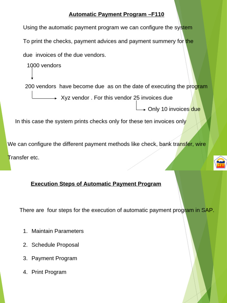 Automatic Payment Program