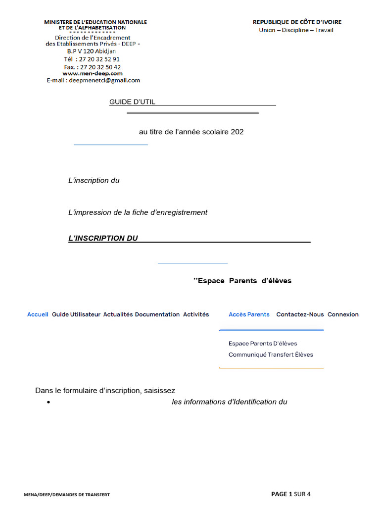 GUIDE_UTILISATION_TRANSFERT_REINTEGRATION_2023_2024 | PDF