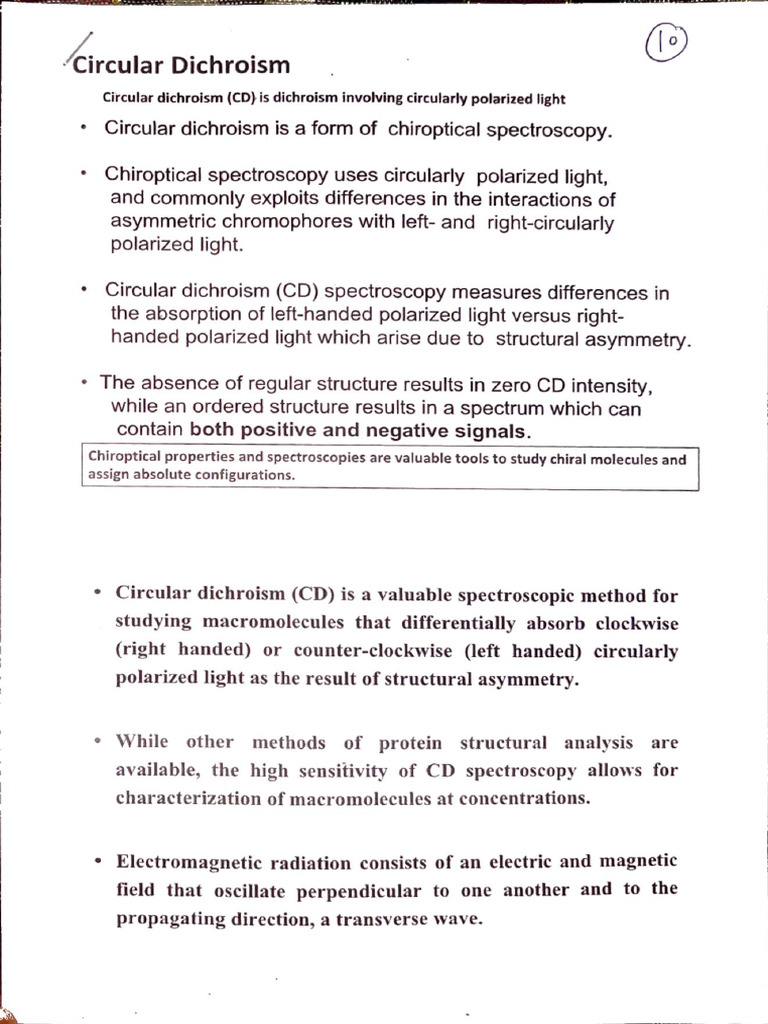 Circular Dichroism | PDF