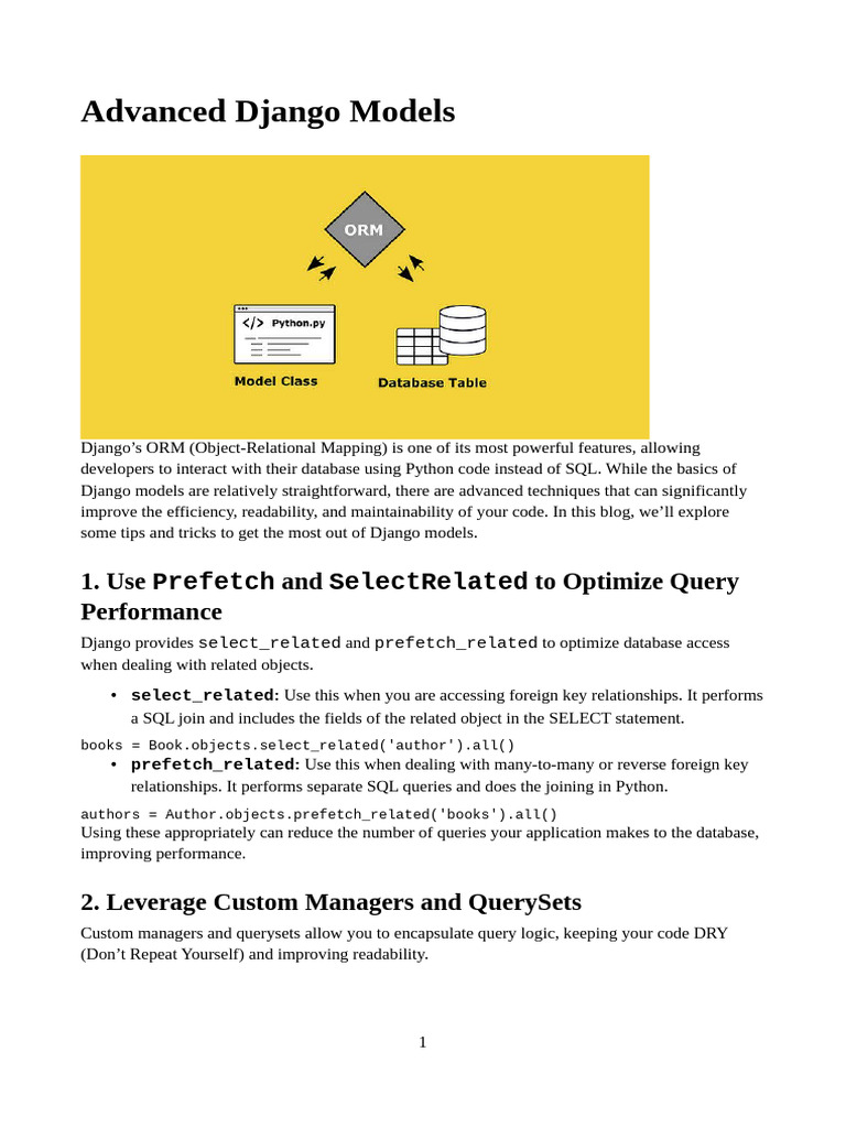 Advanced Django Models Desenvolvimento Assincrono | PDF | Thread ...