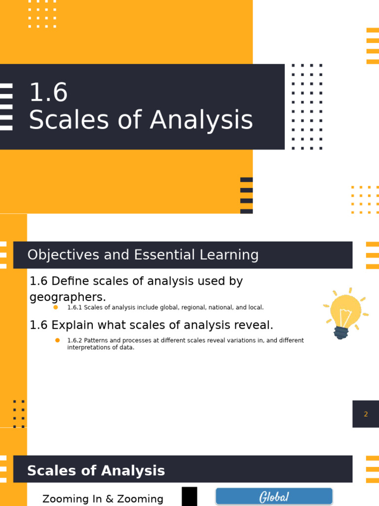 1.6 Scales of Analysis | PDF