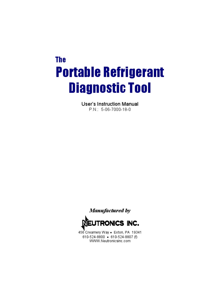 Neutronics RI-2002PA User Manual | PDF | Air Conditioning | Tort
