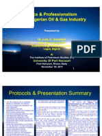 Ethics & Professionalism in Nigeria's Oil & Gas Industry
