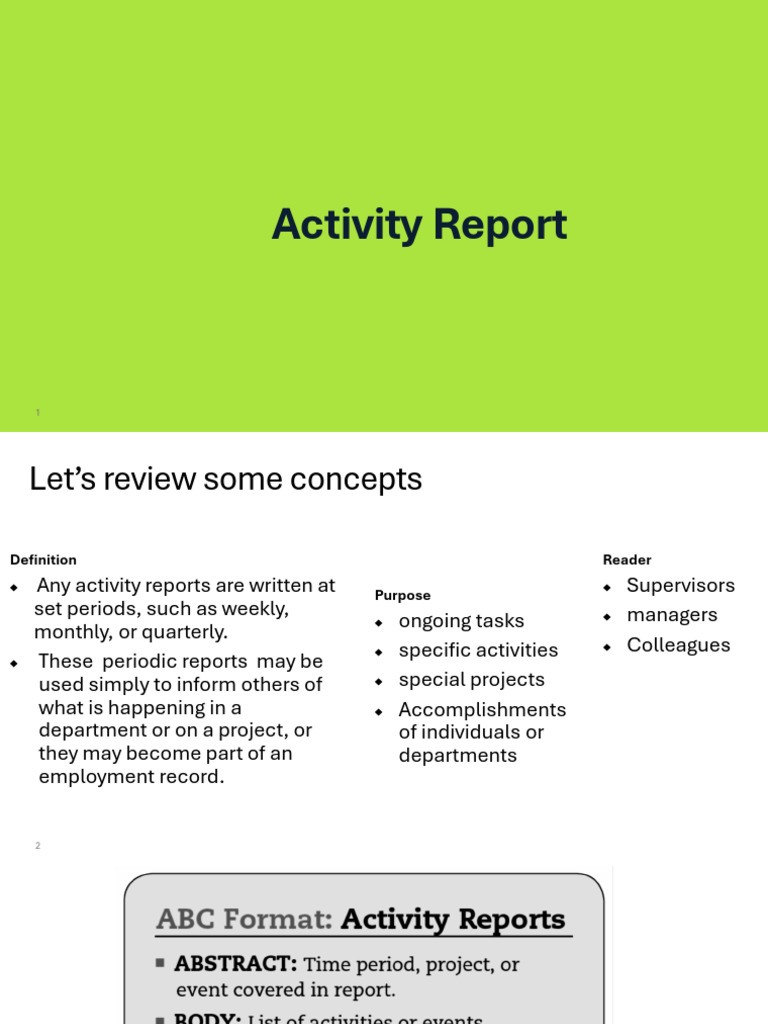 Informative Reports | PDF