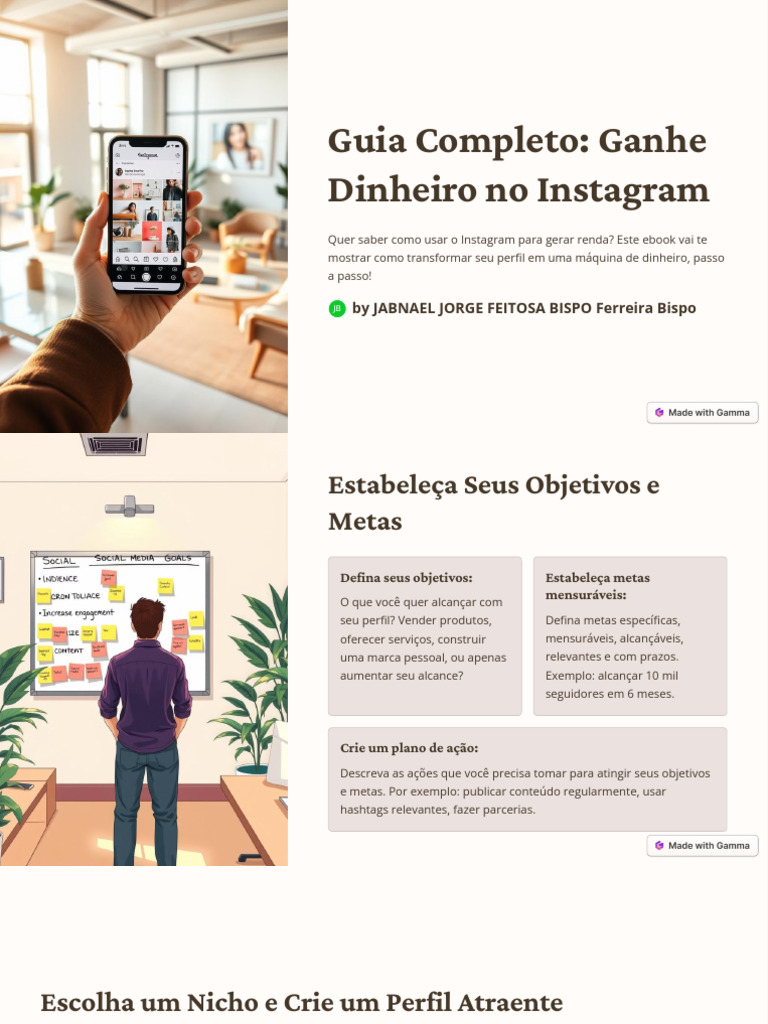 Guia Completo Ganhe Dinheiro No Instagram | PDF