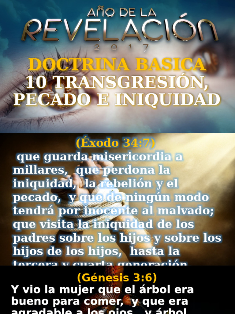 10 Transgresión, Pecado e Iniquidad | PDF